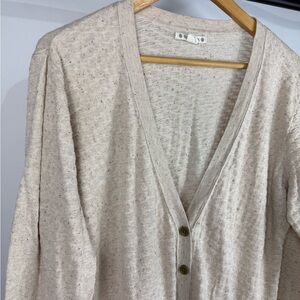 Ruff Hewn Speckled Knit Button-Up Cardigan – 2X